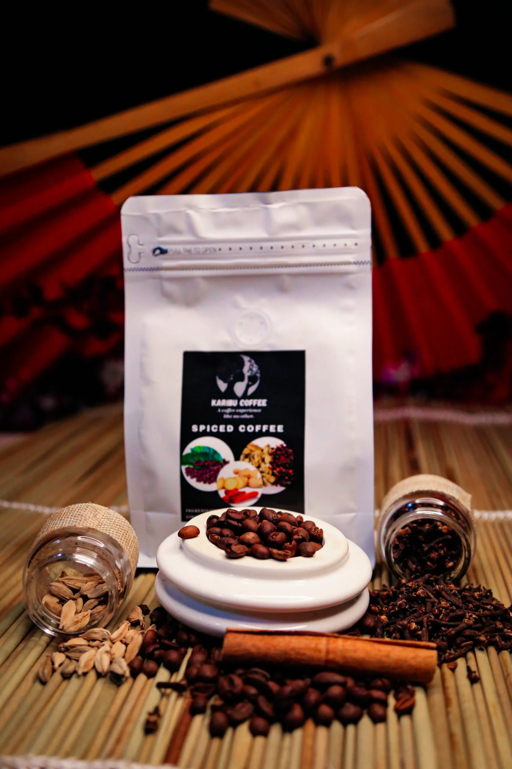 Spiced Coffee (Arabica coffee, ginger, cinnamon, cardamon and cloves)